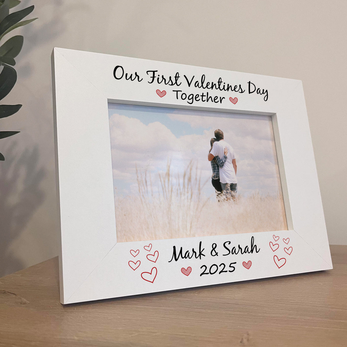 Personalised Photo Frame For Couple 1st Valentines Day Gift
