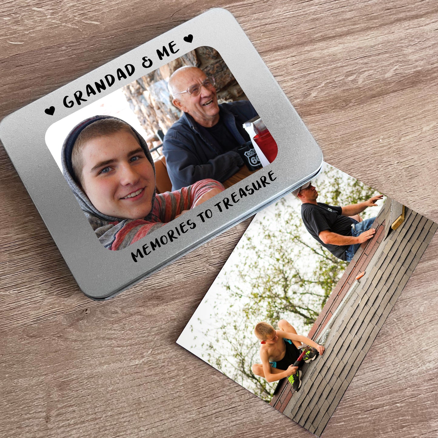 Grandad Gift For Birthday Photo Storage Personalised