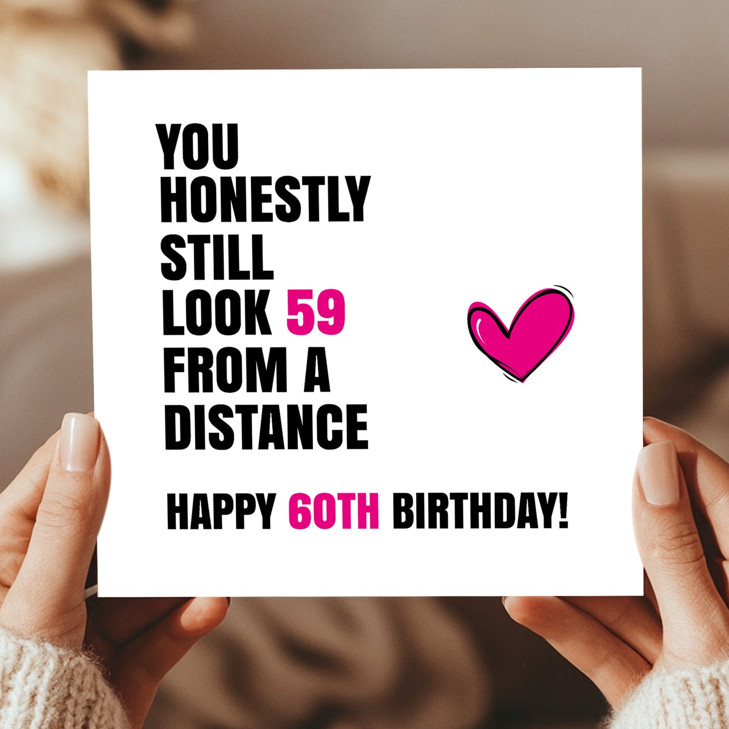 Funny 60th Birthday Card For Women Cards For 60th Birthday