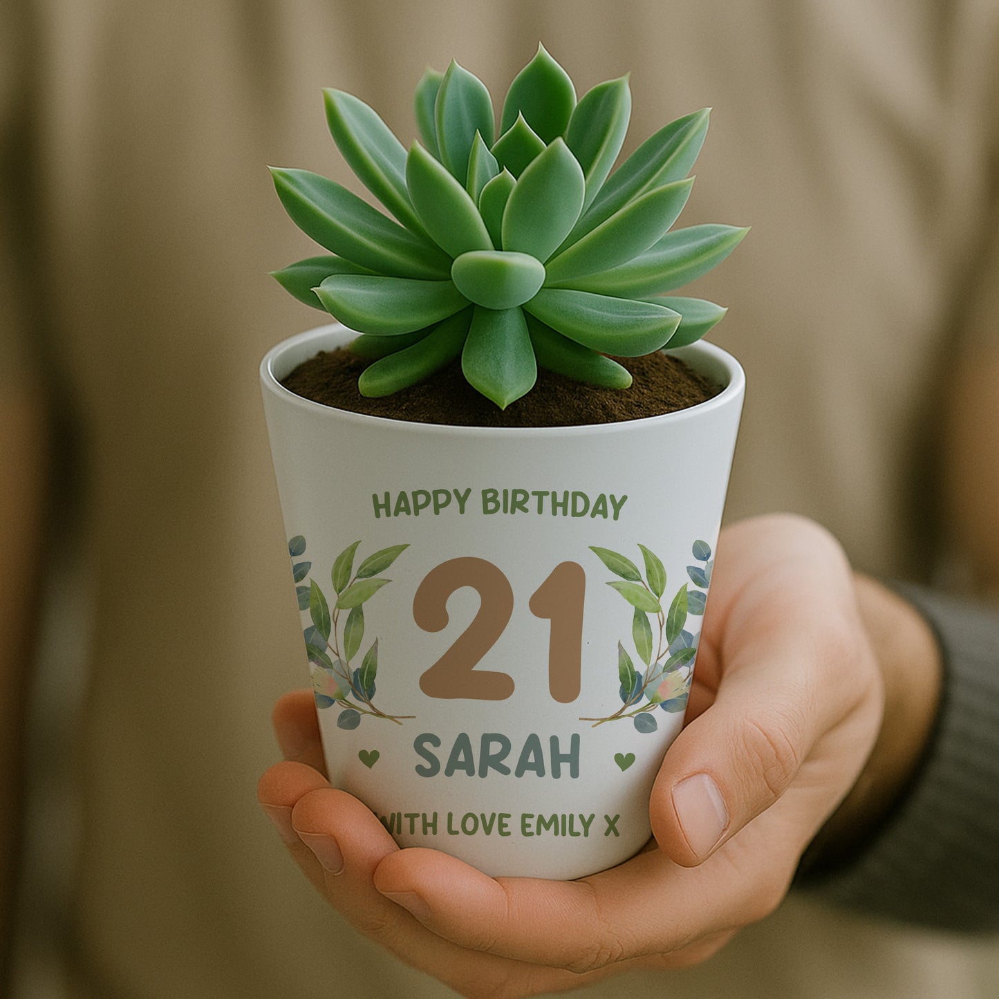 Personalised Happy 21st Birthday Gift For Mum Sister Auntie