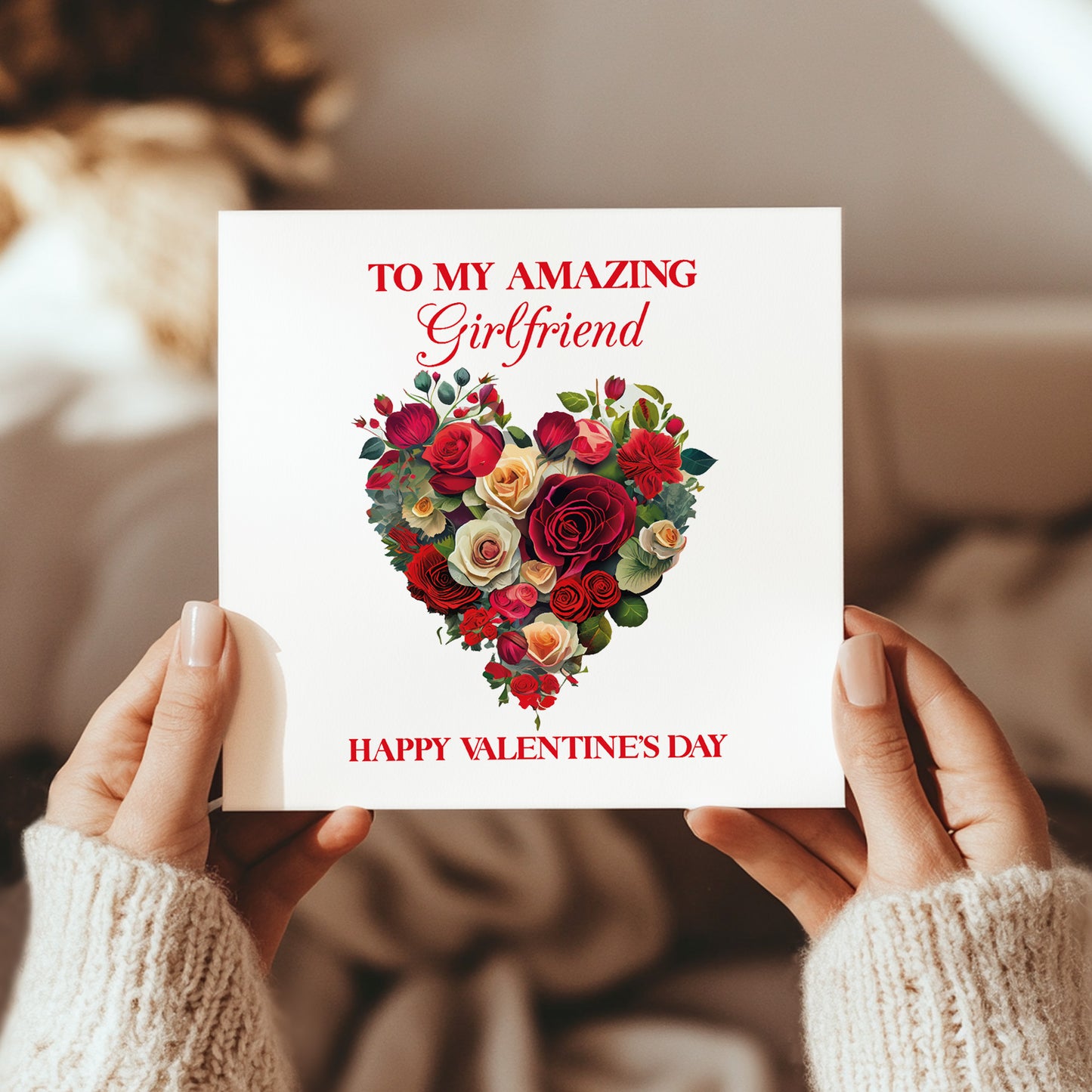 Amazing Girlfriend Valentines Day Card for Her Valentines Card