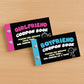 Couples Coupon Book Bundle of 2 For Boyfriend and Girlfriend