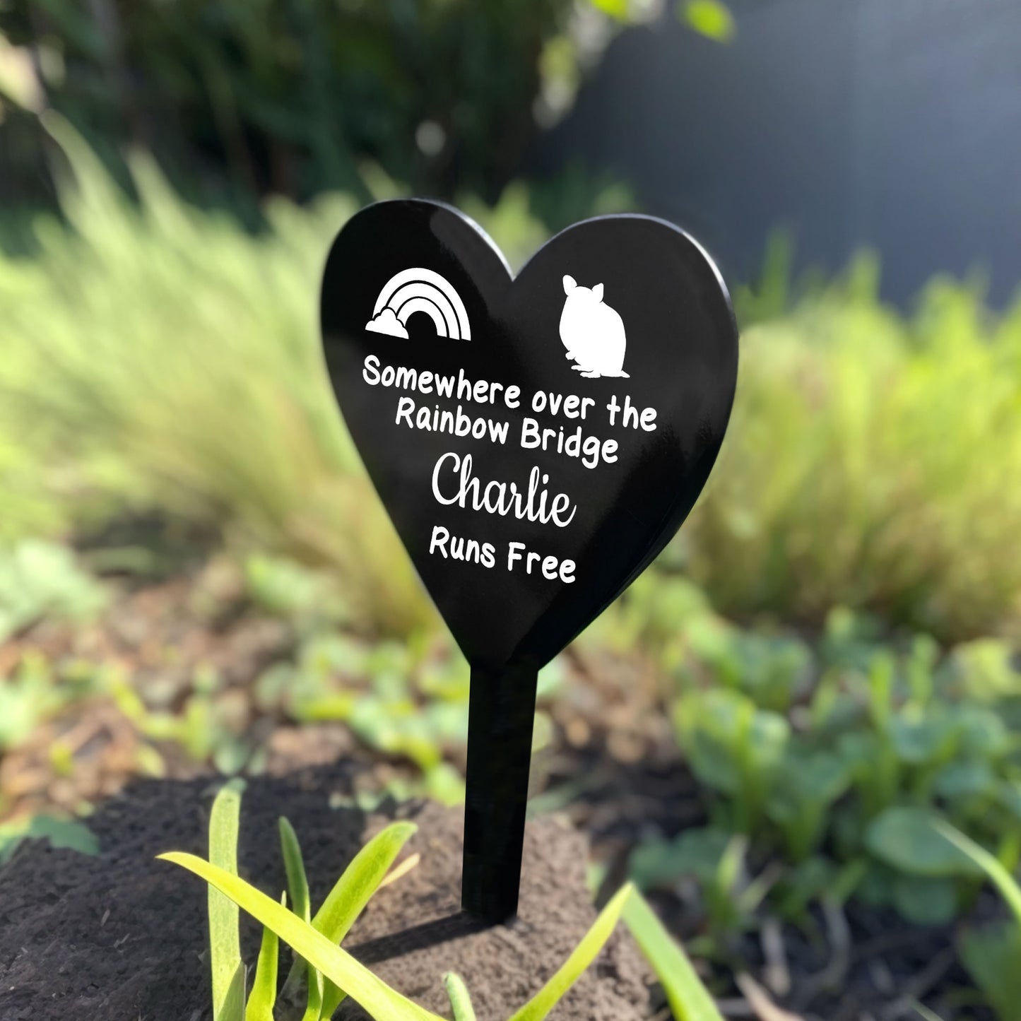 Personalised Gerbil Memorial Plaque Grave Stake Custom Pet Name