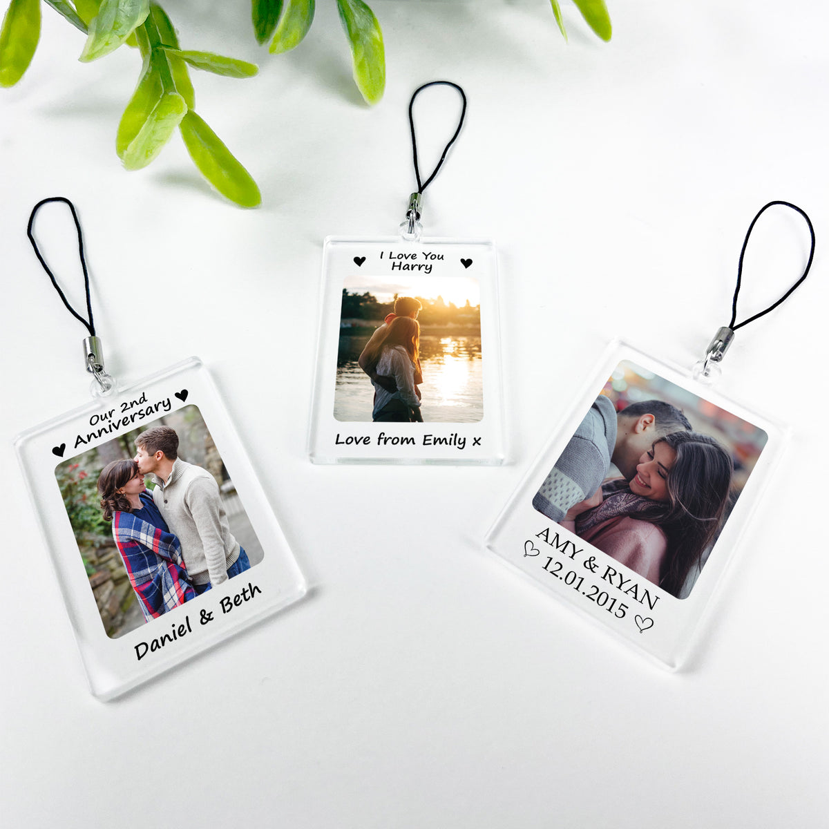 Romantic Gift For Couple Personalised Photo Keyring Anniversary