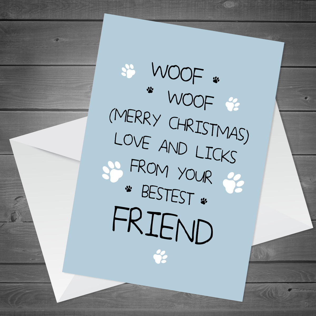 Christmas Card From The Dog Funny Dog Christmas Cards Joke