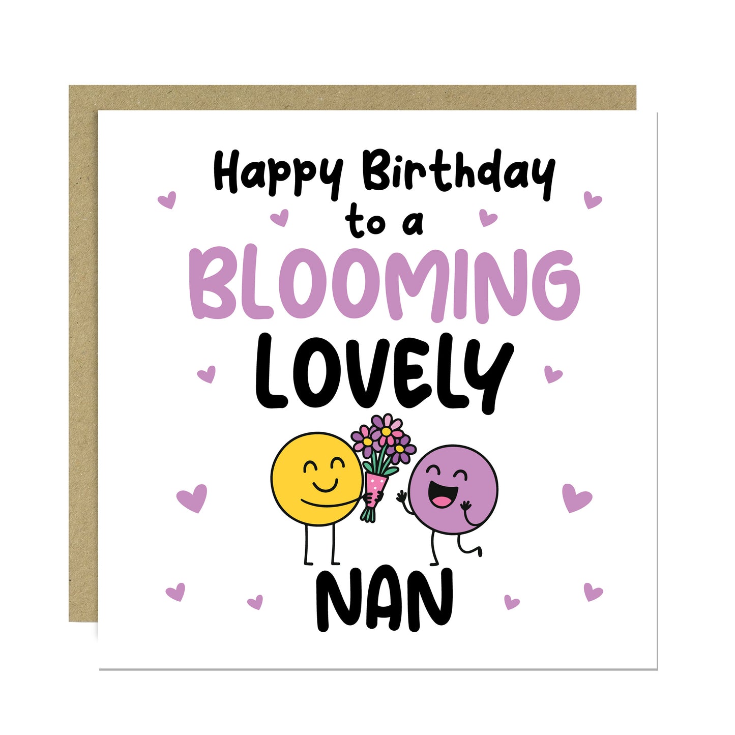 Birthday Gift For Nan BLOOMING LOVELY NAN Card And Plant Pot