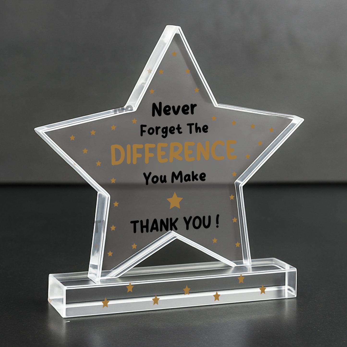 Thank You Gifts Never Forget the Difference You Make Plaque