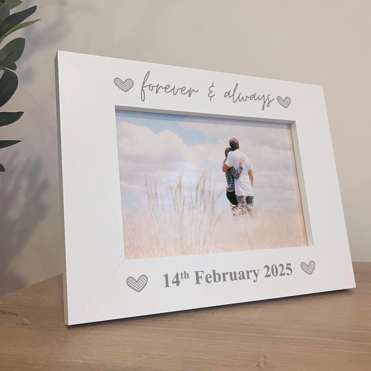Personalised Photo Frame Gift For Anniversary Birthday Wedding
