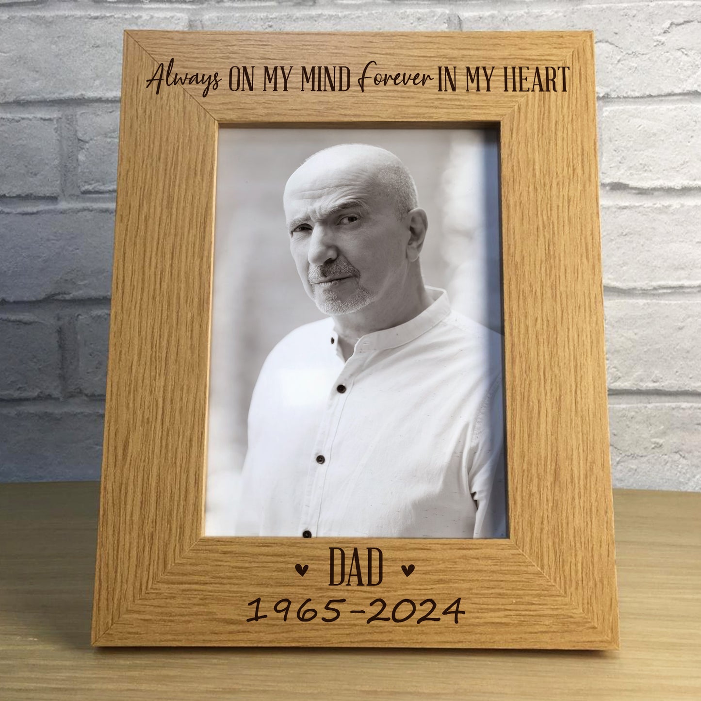 Dad Memorial Gift for Loss of Parent Memorial Photo Frame 5x7