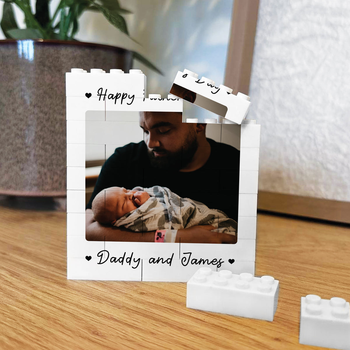 Personalised Brick Photo Block Gift For Fathers Day Daddy