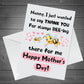 Thank You Card For Nan On Mothers Day Card For Nan Card For Her