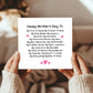 Happy Mothers Day Card With Envelope Card For Mum Cards