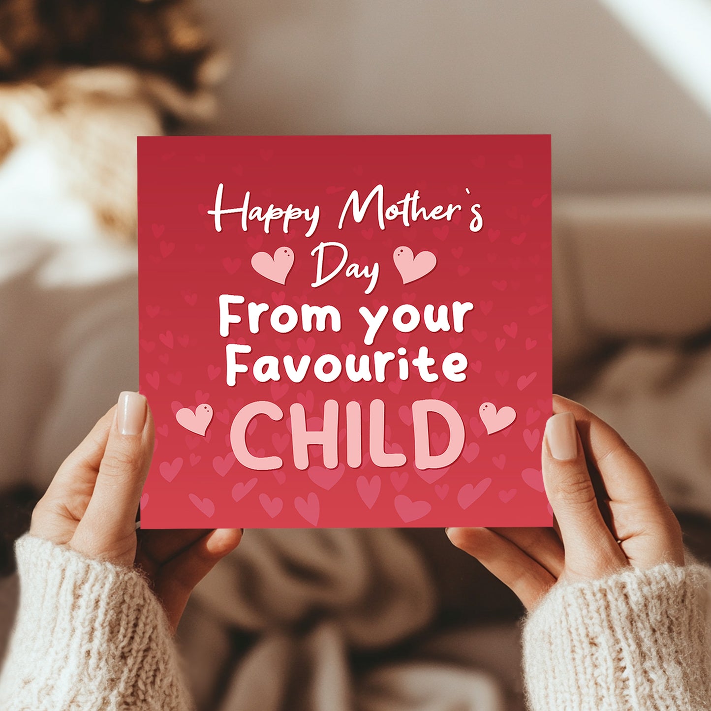 Funny Mothers Day Card From Your Favourite Child Mum Card
