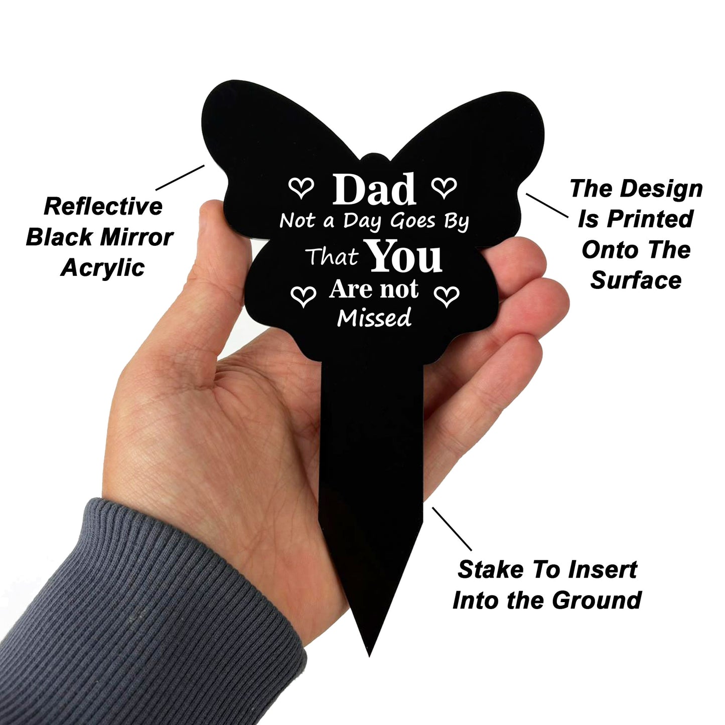 Dad Graveside Memorial Plaque Dad Graveside Memorial Stake