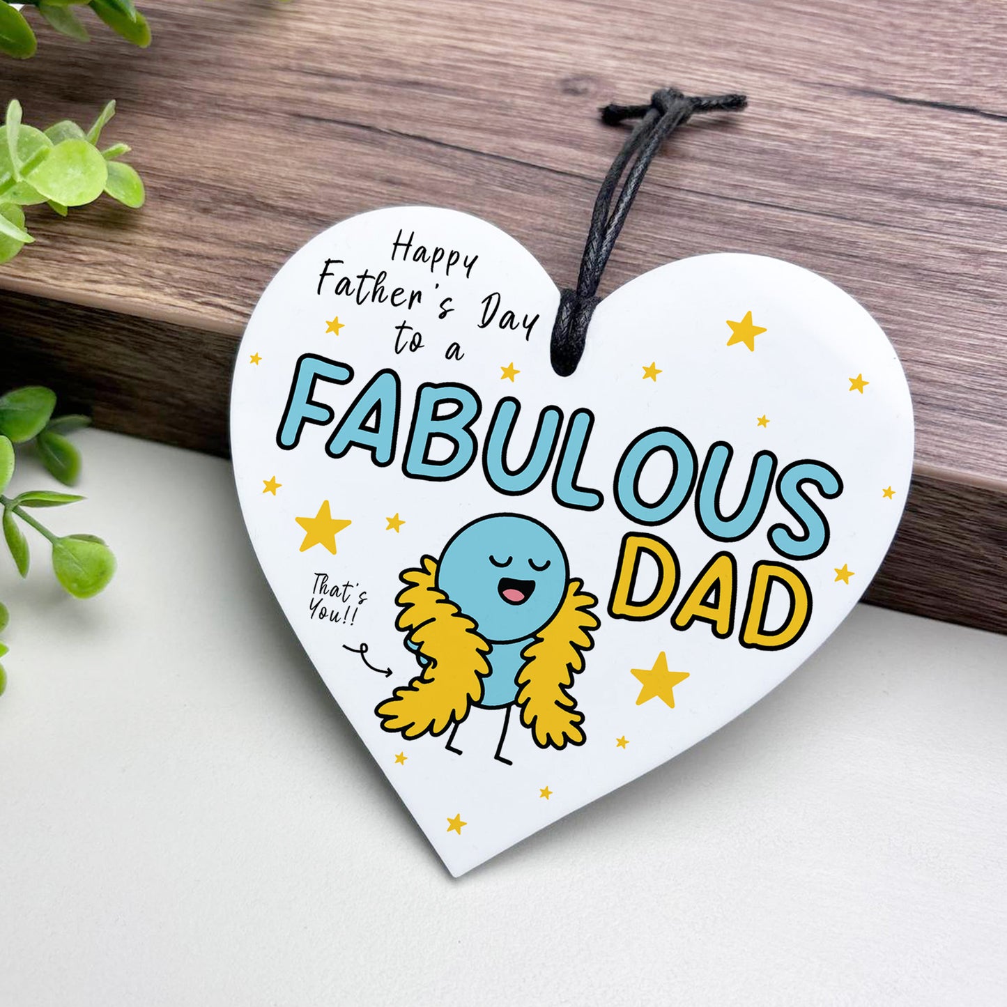Funny Fathers Day Gift For Dad FABULOUS DAD From Daughter Son
