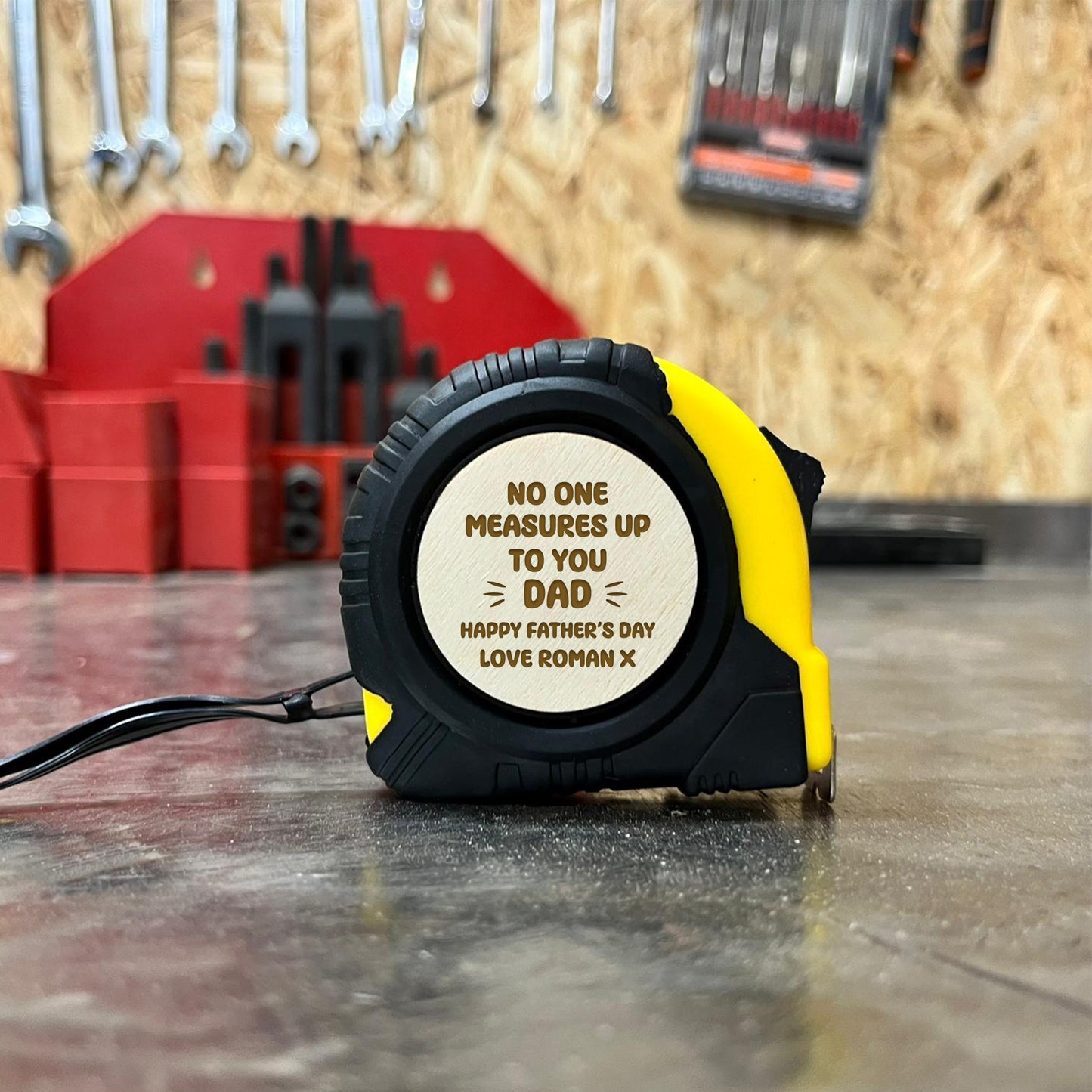 Fathers Day Gift For Dad Personalised Tape Measure Tool Gift