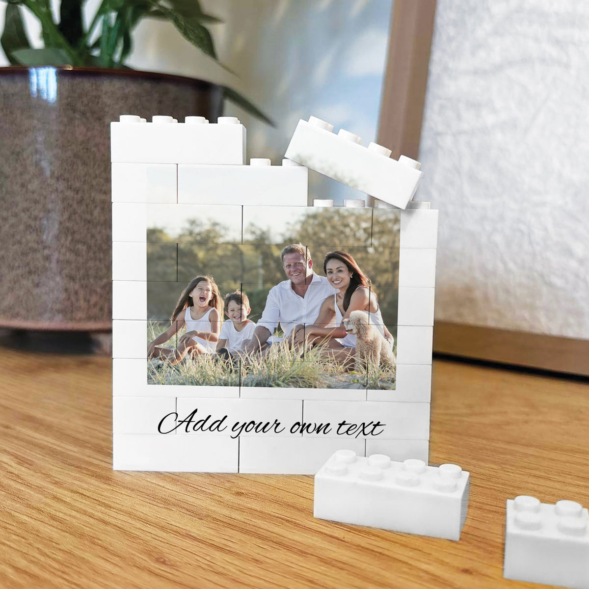 Personalised Any Photo Text Brick Photo Block Gift for Boyfriend