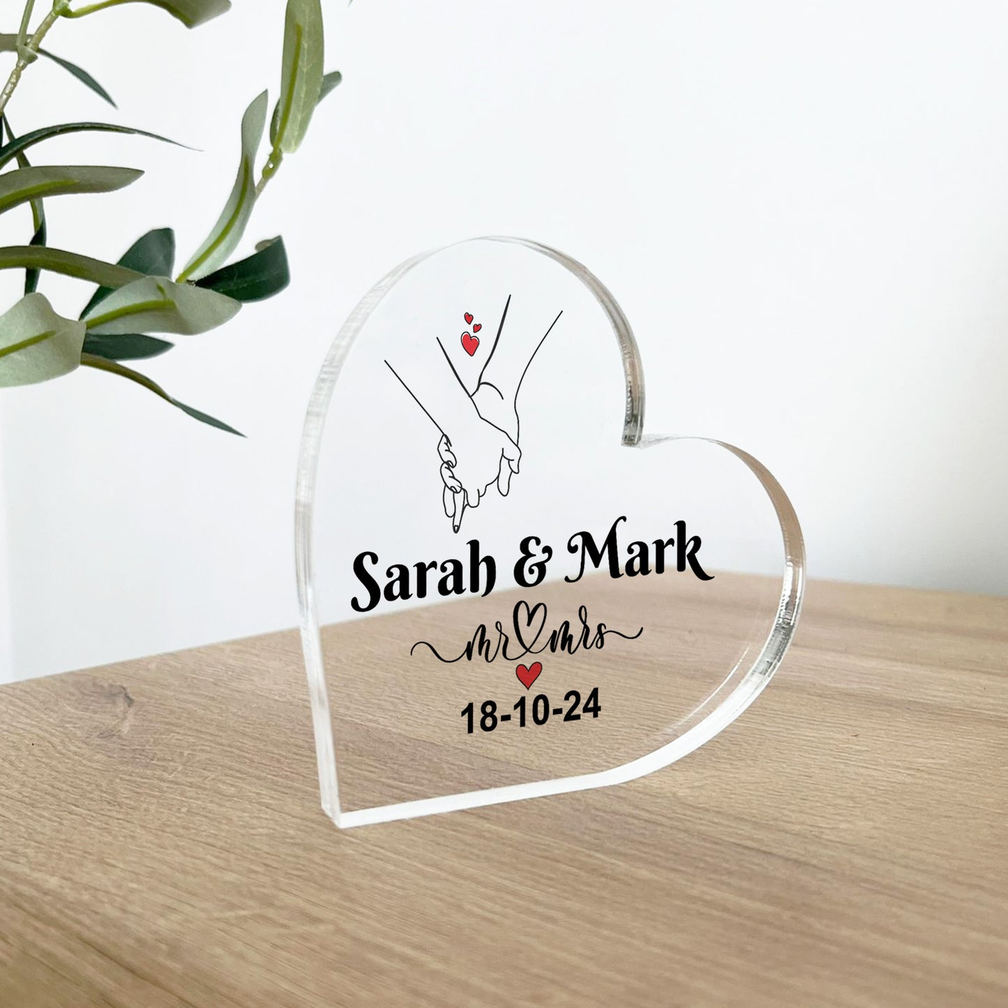 Personalised Anniversary Plaque Wedding Anniversary Presents