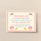 Gift For Best Teacher Leaving School Gift Leaving Nursery Gift
