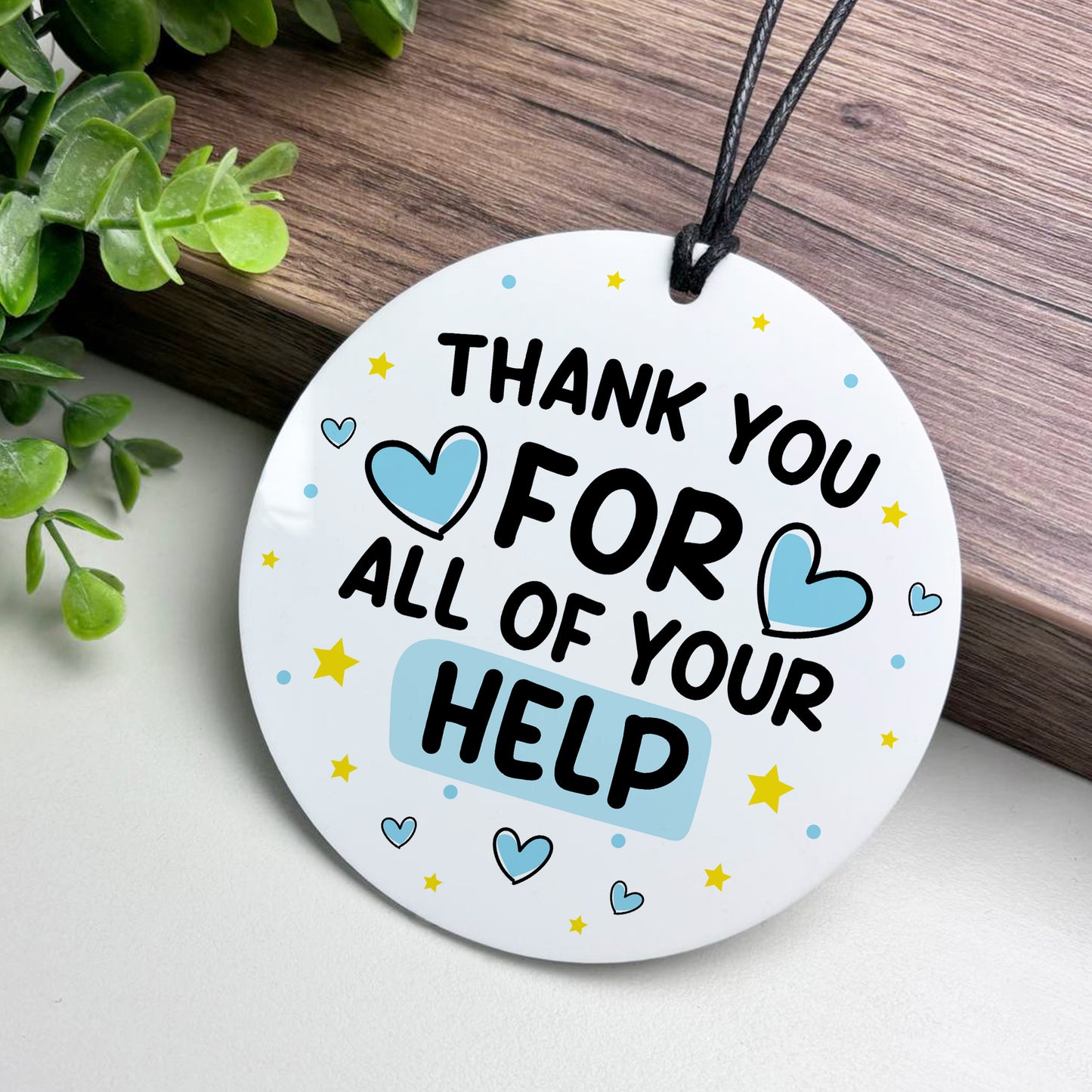 Thank You For Your Help Gift For Friend Volunteer Teacher Mentor
