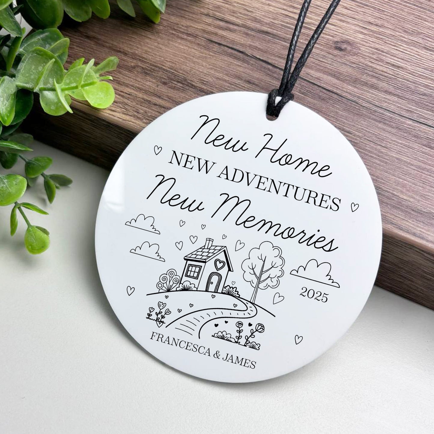 New Home Gift For Couple Personalised Sign Congratulations Gift