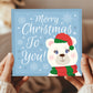 Merry Christmas Card For Kids Son Daughter Cute Xmas Card