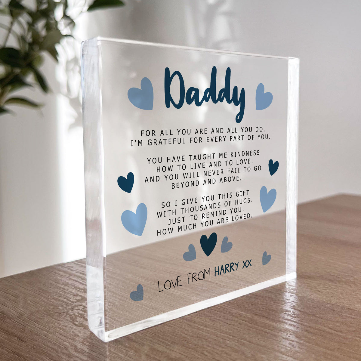 Personalised Gift For Daddy Dad For Fathers Day Birthday