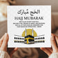 Hajj Mubarak Muslim Card Blessings Dua Kaaba Islamic Cards