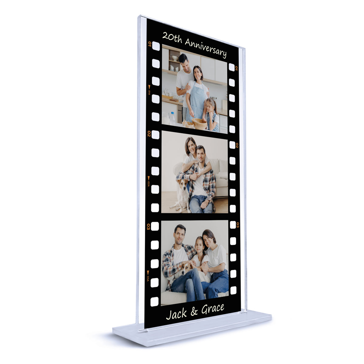 Personalised Gift For 20th Anniversary Photo Collage Plaque