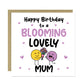 Birthday Gift For Mum BLOOMING LOVELY MUM Card And Plant Pot