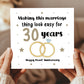 30th Wedding Anniversary Card For Husband Wife Couple