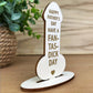 Fathers Day Funny Engraved Plaque Gift For Dad Rude Dad Gift