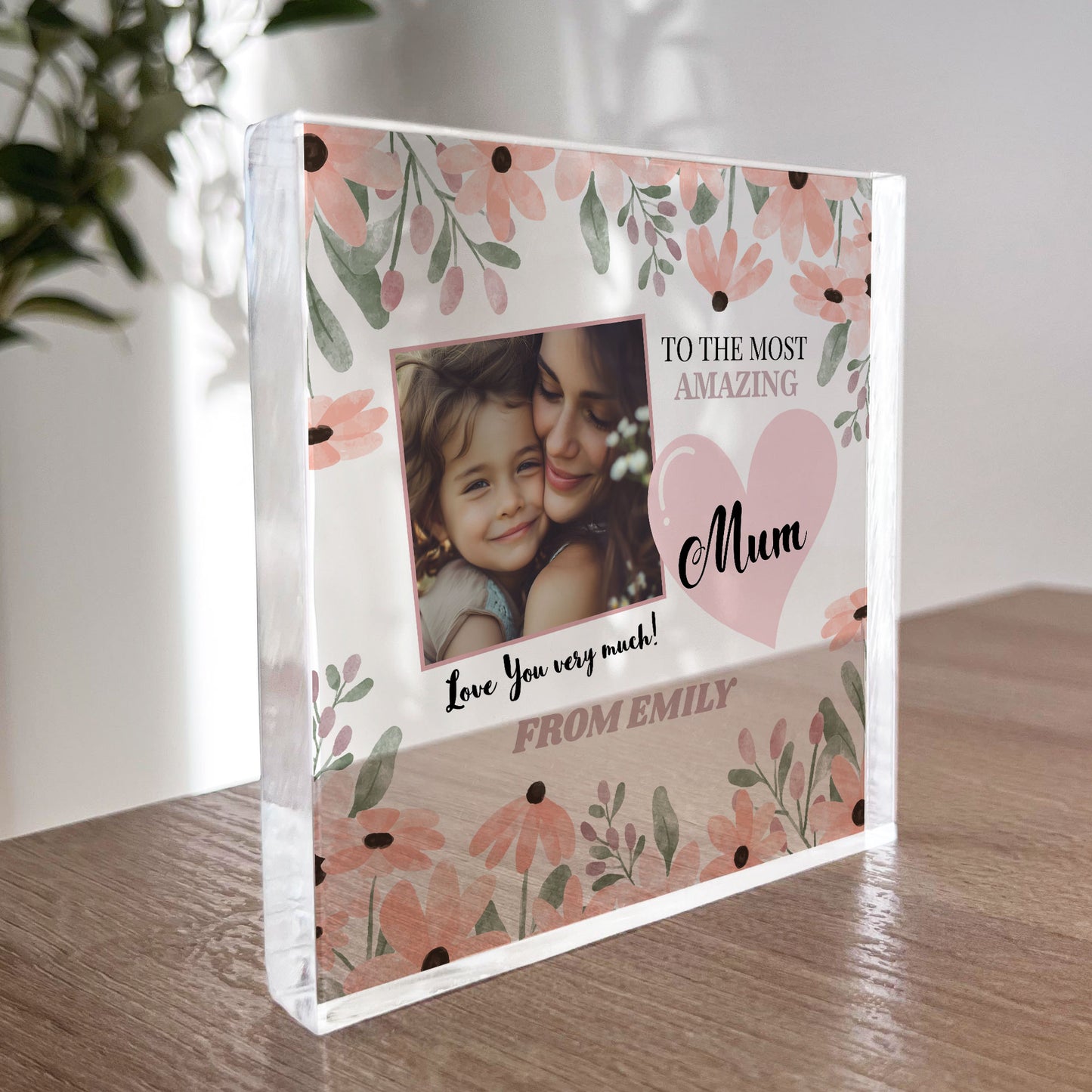 Mum Acrylic Plaque Gifts for Mum Personalised Plaque Mum Gifts