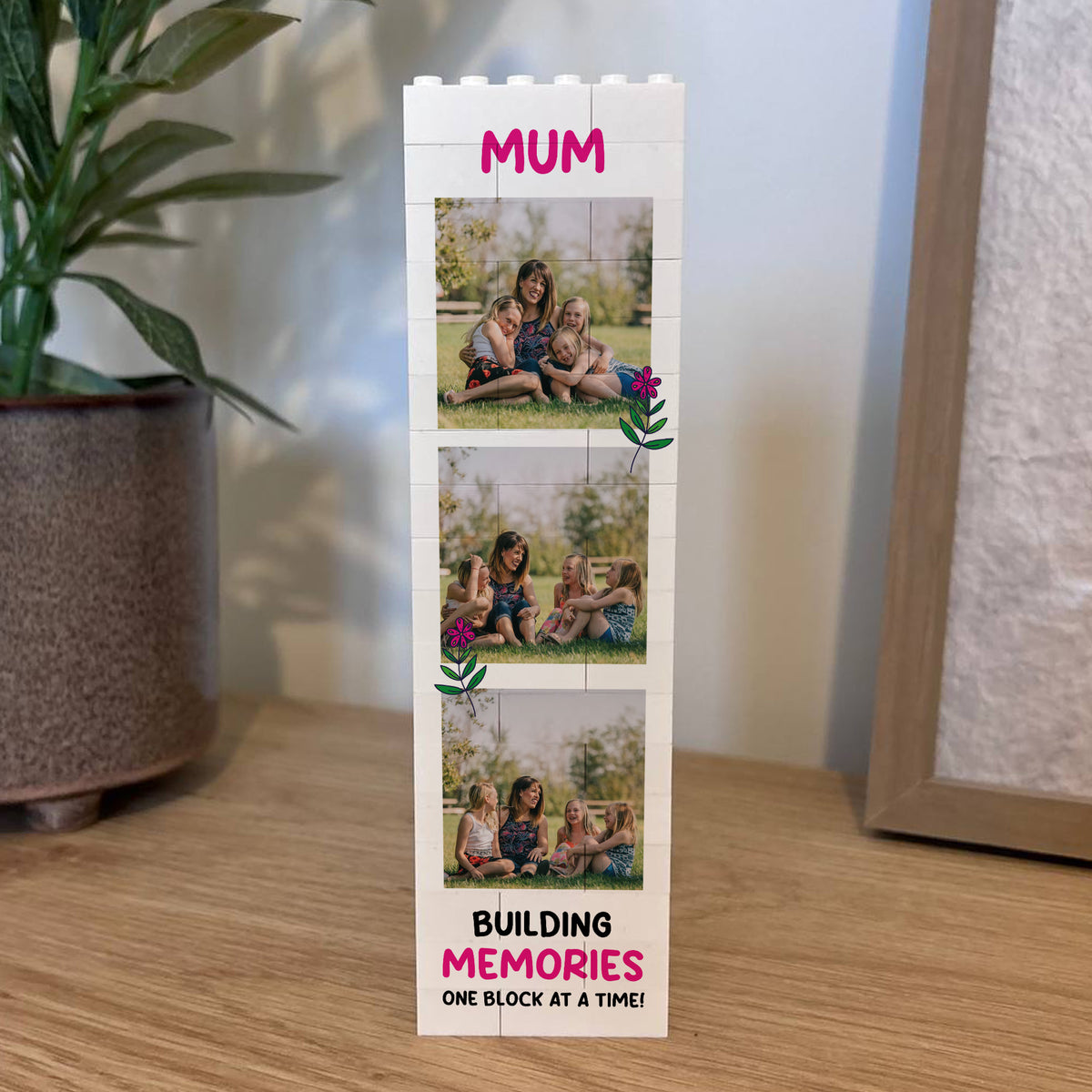 Mothers Day Gift Personalised Mum Gift Puzzle Photo Block
