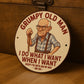 Grumpy Old Man Sign For Dad Grandad Fathers Day Garage Workshop