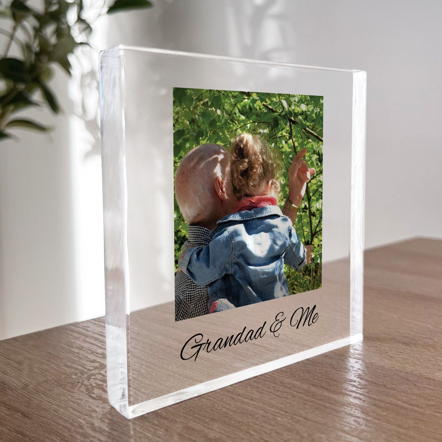 Fathers Day Gift For Grandad GRANDAD AND ME Plaque Grandad Photo