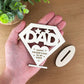 Happy Fathers Day Engraved Wood Gift For Dad From Son Daughter