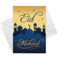 Eid Mubarak Cards Pack of 6 Ramadan Greetings Card For Family