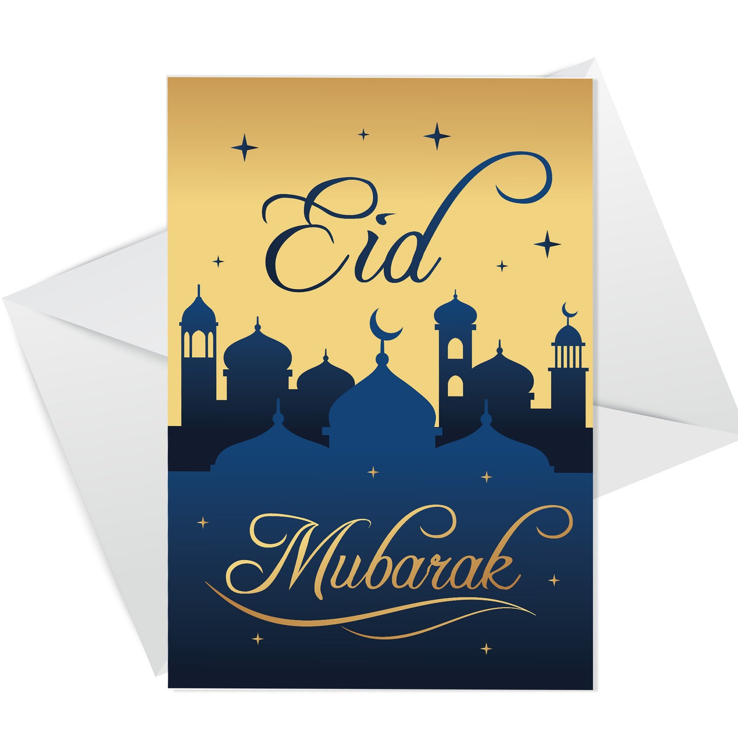 Eid Mubarak Cards Pack of 6 Ramadan Greetings Card For Family