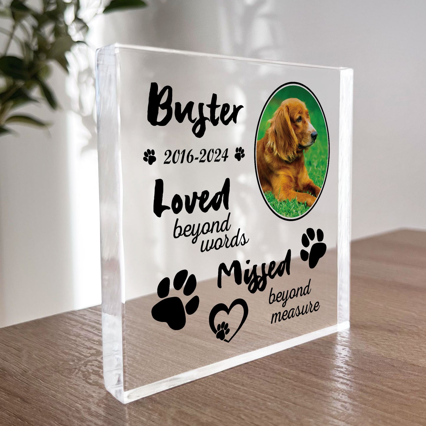 Dog Memorial Gifts Custom Pet Memorial Plaques Personalised Gift