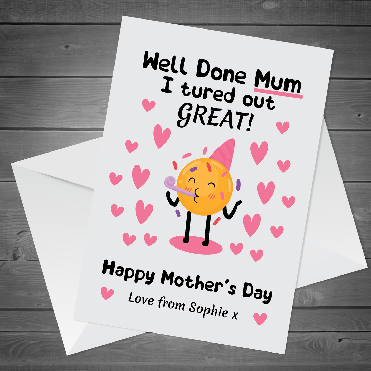 Funny Birthday Card For Mum From Daughter Son Joke Birthday Card