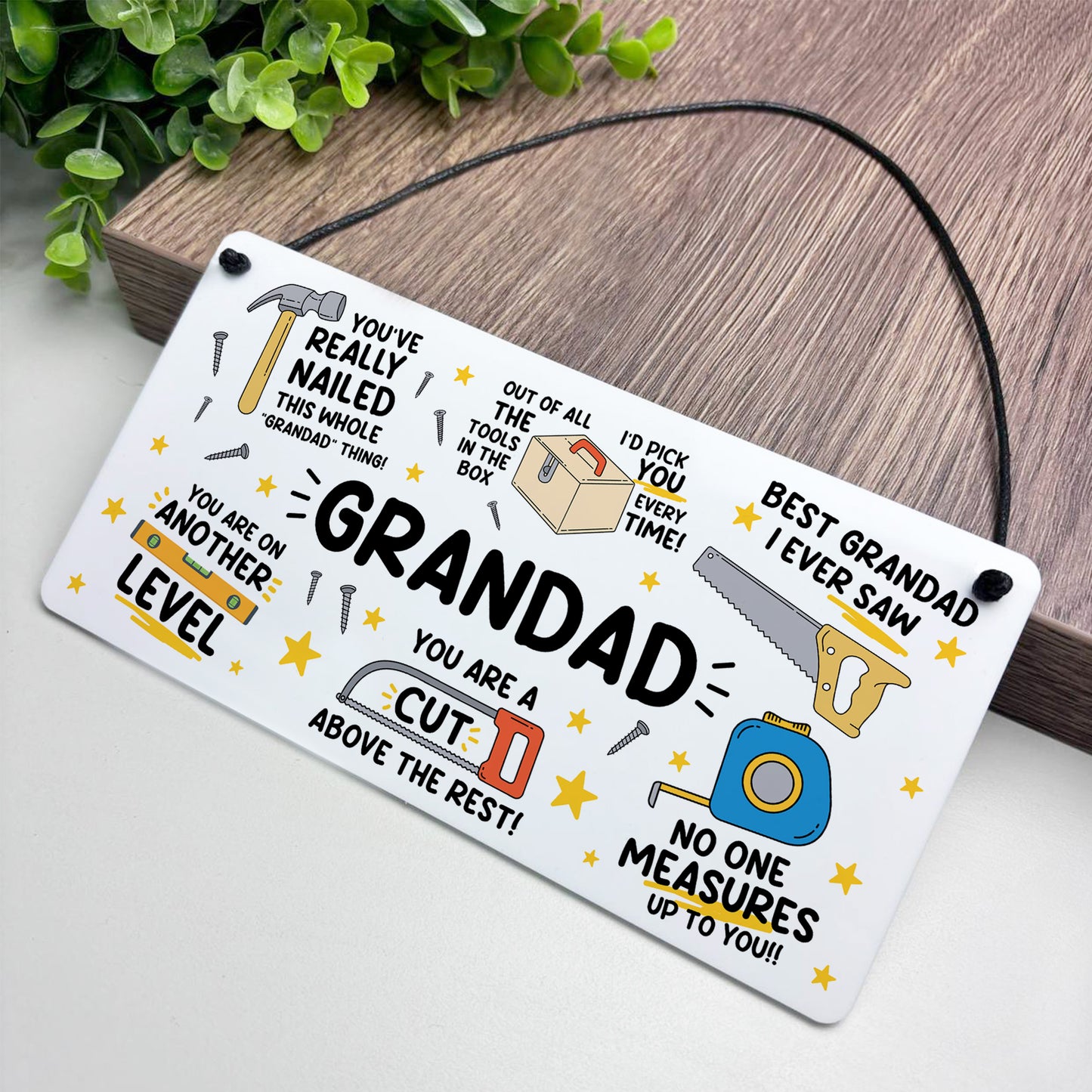 Funny Grandad Plaque Gift For Fathers Day Birthday Gift