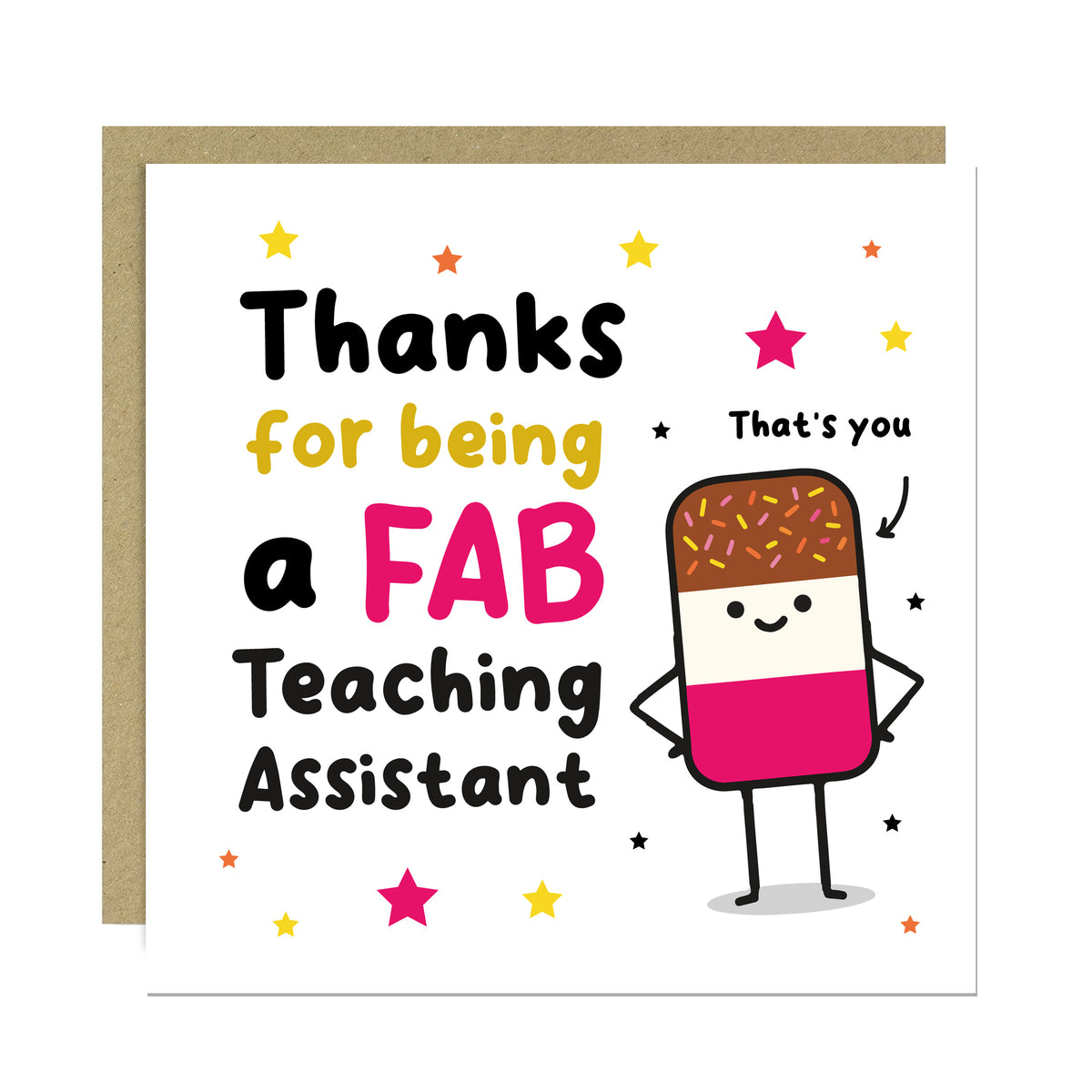 Teaching Assistant Thank You Gift Set Plant Pot and Card
