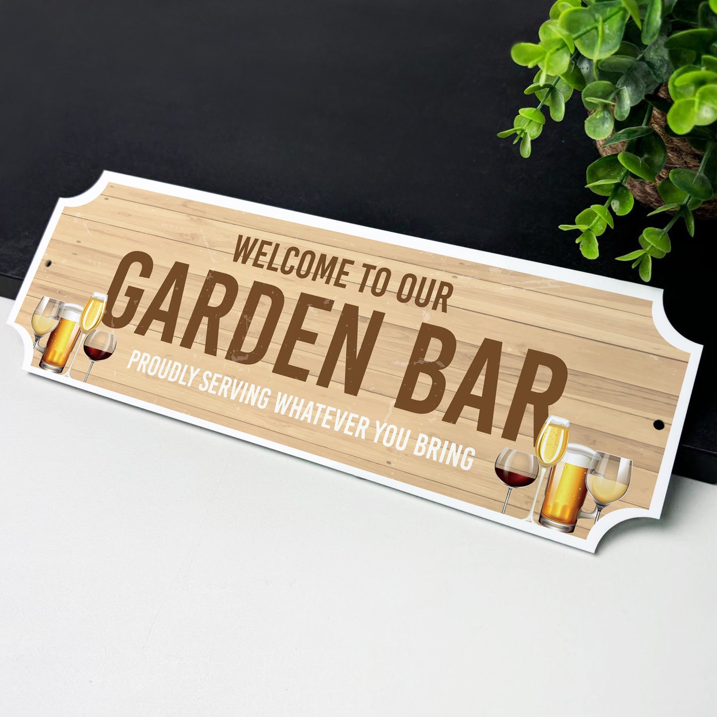 Garden Bar Sign For Home Bar Welcome Sign Man Cave Garage Funny