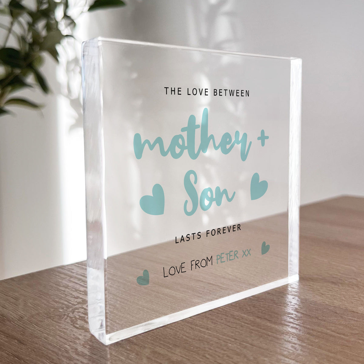 Mother And Son Plaque For Mum or Son Birthday Gifts For Mum