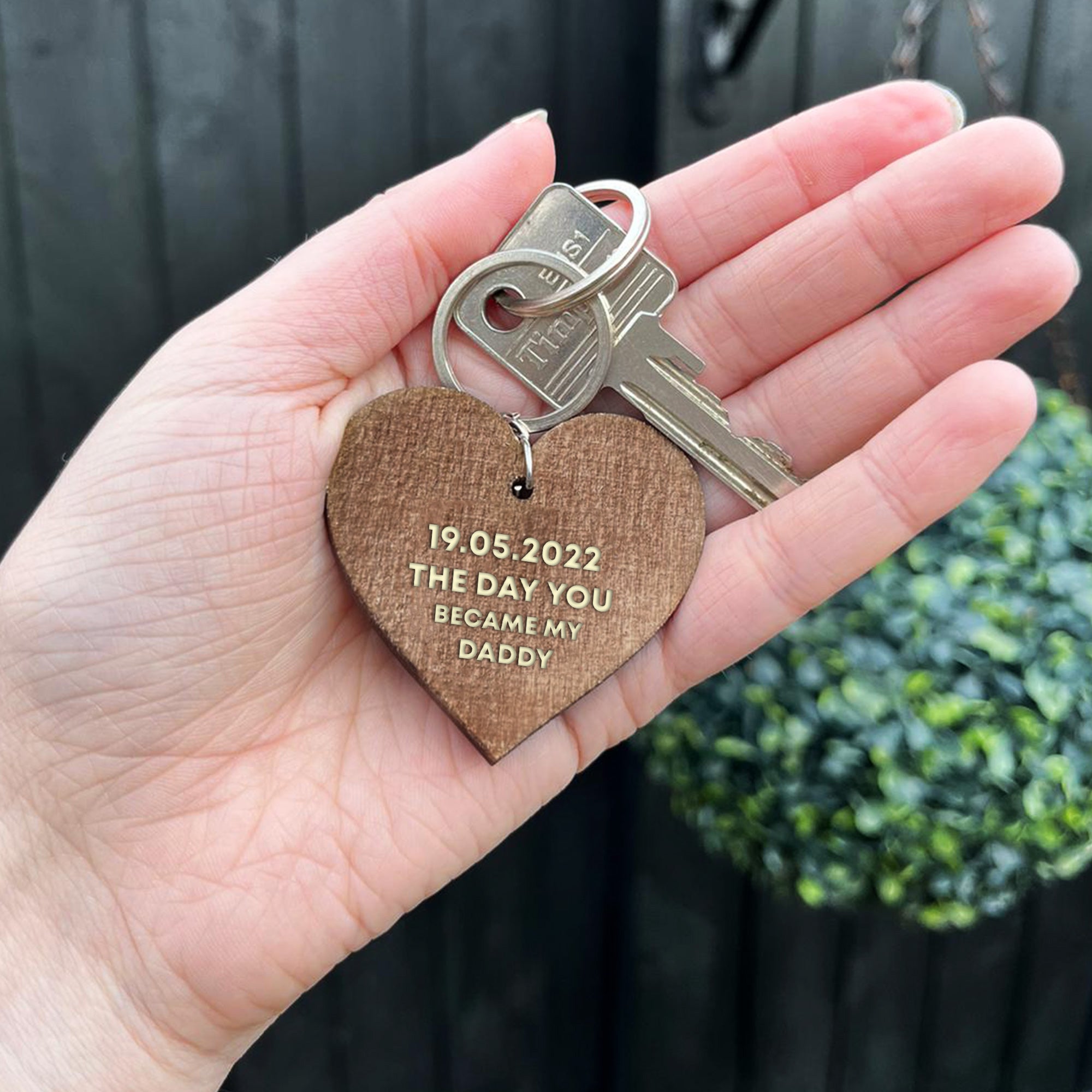 Day you became my daddy keyring 2025