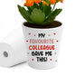 Gift For Colleague Funny Plant Pot And Card Gift For Him Her