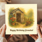 Cute Happy Birthday Grandad Card From Granddaughter Grandson