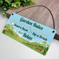 Novelty Garden Signs For Outdoor Cute Garden Rules Sign For Shed