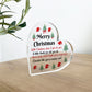 Gift For Teacher Teaching Assistant For Christmas Heart Plaque